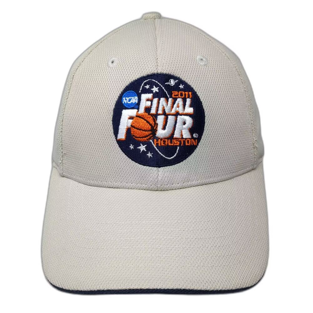 NCAA 2011 Final Four Houston KC Caps Beige Blue Stretch Fit Cap OSFM UPS Logo